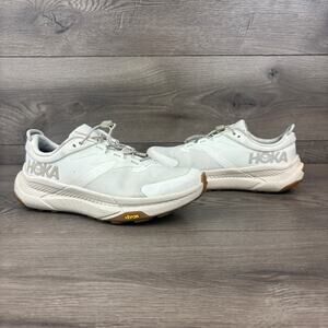 Hoka One One Transport Running Shoes Womens 8.5B White Athletic Sneakers 1123154